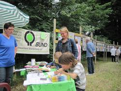 BUND-Infostand beim Lindenweiherfest 2012; Foto: BUND